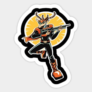 Anime Cartoon Unique Superhero Art Style Sticker